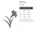 Easter Lily Steel Cutout Shape - Raw Metal Wall Art and Craft Supply