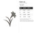Easter Lily Steel Cutout Shape, Raw Metal Wall Art and Craft Supply