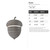 Acorn Steel Cutout Shape, Raw Metal Wall Art and Craft Supply