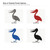 Pelican Steel Cutout Shape - Raw Metal Wall Art and Craft Supply