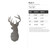 Buck 3 Steel Cutout Shape - Raw Metal Wall Art and Craft Supply