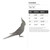 Cockatiel Steel Cutout Shape - Raw Metal Wall Art and Craft Supply