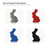 Chocolate Bunny Steel Cutout Shape - Raw Metal Wall Art and Craft Supply