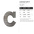 Lowercase Letter C Steel Cutout Shape, Raw Metal Wall Art and Craft Supply
