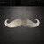 Moustache Steel Cutout Shape - Raw Metal Wall Art and Craft Supply