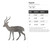 Gazelle Steel Cutout Shape - Raw Metal Wall Art and Craft Supply