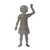 Child Steel Cutout Shape - Raw Metal Wall Art and Craft Supply