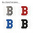Letter B Steel Cutout Shape - Raw Metal Wall Art and Craft Supply