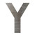 Letter Y Steel Cutout Shape - Raw Metal Wall Art and Craft Supply