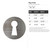 Key Hole Steel Cutout Shape - Raw Metal Wall Art and Craft Supply
