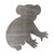 Koala Bear Steel Cutout Shape - Raw Metal Wall Art and Craft Supply