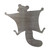 Flying Squirrel Steel Cutout Shape - Raw Metal Wall Art and Craft Supply