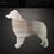 Australian Shepherd Steel Cutout Shape, Raw Metal Wall Art and Craft Supply