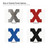 Lowercase Letter X Steel Cutout Shape - Raw Metal Wall Art and Craft Supply