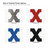 Lowercase Letter X Steel Cutout Shape, Raw Metal Wall Art and Craft Supply