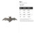 Bat 1 Steel Cutout Shape - Raw Metal Wall Art and Craft Supply