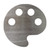 Painters Palette Steel Cutout Shape - Raw Metal Wall Art and Craft Supply