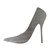 High Heel 2 Steel Cutout Shape, Raw Metal Wall Art and Craft Supply