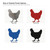 Hen Steel Cutout Shape - Raw Metal Wall Art and Craft Supply