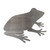 Frog 2 Steel Cutout Shape - Raw Metal Wall Art and Craft Supply