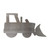Bulldozer Steel Cutout Shape, Raw Metal Wall Art and Craft Supply