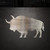 Buffalo 2 Steel Cutout Shape - Raw Metal Wall Art and Craft Supply
