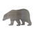 Polar Bear Steel Cutout Shape - Raw Metal Wall Art and Craft Supply