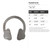 Headphones Steel Cutout Shape - Raw Metal Wall Art and Craft Supply