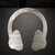 Headphones Steel Cutout Shape - Raw Metal Wall Art and Craft Supply