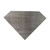 Diamond Outline Steel Cutout Shape - Raw Metal Wall Art and Craft Supply