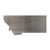 Montana Steel Cutout Shape, Raw Metal Wall Art and Craft Supply