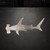 Hammerhead Shark 2 Steel Cutout Shape - Raw Metal Wall Art and Craft Supply