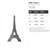 Eiffel Tower 2 Steel Cutout Shape - Raw Metal Wall Art and Craft Supply