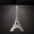 Eiffel Tower 2 Steel Cutout Shape - Raw Metal Wall Art and Craft Supply