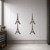 Eiffel Tower 2 Steel Cutout Shape - Raw Metal Wall Art and Craft Supply