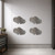 Double Heart 2 Steel Cutout Shape, Raw Metal Wall Art and Craft Supply