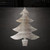 Christmas Tree 4 Steel Cutout Shape, Raw Metal Wall Art and Craft Supply