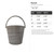 Bucket Steel Cutout Shape - Raw Metal Wall Art and Craft Supply