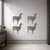 Alpaca 1 Steel Cutout Shape - Raw Metal Wall Art and Craft Supply
