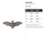 Flying Bat Steel Cutout Shape - Raw Metal Wall Art and Craft Supply