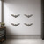 Flying Bat Steel Cutout Shape, Raw Metal Wall Art and Craft Supply