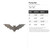 Flying Bat Steel Cutout Shape, Raw Metal Wall Art and Craft Supply