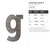 Lowercase Letter G Steel Cutout Shape - Raw Metal Wall Art and Craft Supply