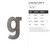 Lowercase Letter G Steel Cutout Shape, Raw Metal Wall Art and Craft Supply