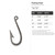 Fishing Hook Steel Cutout Shape - Raw Metal Wall Art and Craft Supply