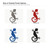 Gekko Steel Cutout Shape - Raw Metal Wall Art and Craft Supply