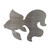 Goldfish Steel Cutout Shape, Raw Metal Wall Art and Craft Supply