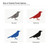 Blackbird Steel Cutout Shape - Raw Metal Wall Art and Craft Supply