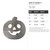 Jack O Lantern 1 Steel Cutout Shape - Raw Metal Wall Art and Craft Supply