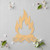 Campfire Flames Wood Cutout - Unfinished Baltic Birch Craft Shape